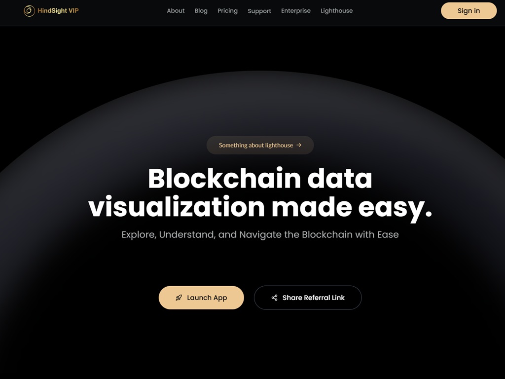 HindSight real-time crypto analytics platform
